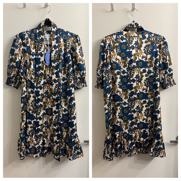 Floral Print Mini Dress - Picture 2 of 12